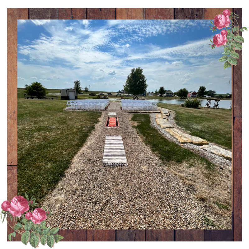 outdoor ceremony area